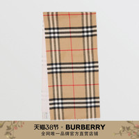 BURBERRY 双面两用格纹羊绒围巾 80359121
