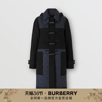 BURBERRY 菱形功能性羊毛牛角扣大衣80337321（8、黑色）