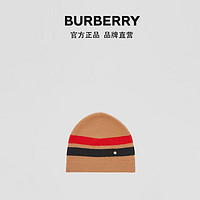 BURBERRY专属标识羊毛混纺毛线帽80370751