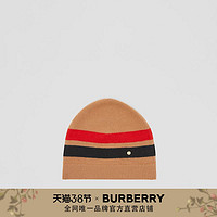 BURBERRY专属标识羊毛混纺毛线帽80370751（S（54-56cm）、暖驼色）