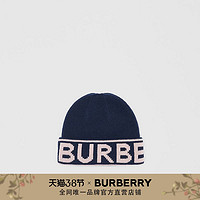 BURBERRY 徽标嵌花羊绒毛线帽 80370521