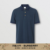 BURBERRY 男装 珠地网眼布棉质 Polo 衫 80370941（L、海军蓝）