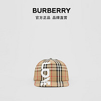 BURBERRY Love 图案印花格纹棒球帽 80377891