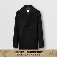 BURBERRY 男装 羊绒海军外套 80378611（52、黑色）