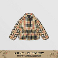 BURBERRY 童装Vintage格纹再生聚酯羽绒服80378541（典藏米色、4Y ）