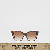 BURBERRY  蝴蝶框太阳眼镜 40815201（深琥珀色玳瑁纹）