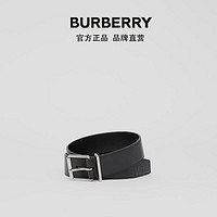 BURBERRY Horseferry 格纹皮带 80376241（黑色、85cm）