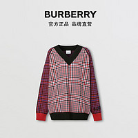 BURBERRY 女装 千鸟格美利奴羊毛针织衫 80378291