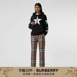 BURBERRY 女装 格纹羊毛九分裤 80361571（4、桦木棕）