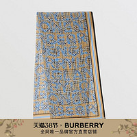 BURBERRY 徽标印花丝质雪纺围巾 80405541