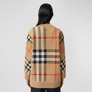 BURBERRY 博柏利 女士圆领针织衫 80391521 典藏米色 L