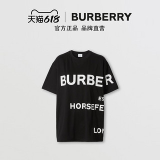 BURBERRY 男装 宽松 T恤衫 80406941（XXS、黑色）