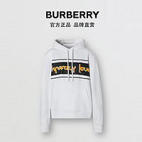 BURBERRY 标语印花棉质宽松连帽衫80360421