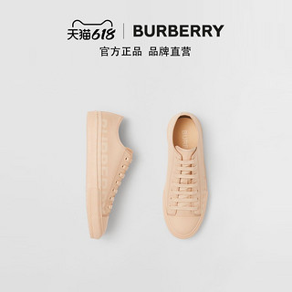 BURBERRY女鞋 徽标印花棉质嘎巴甸运动鞋 80388991