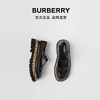 BURBERRY女鞋 Vintage格纹细节皮鞋 80381811