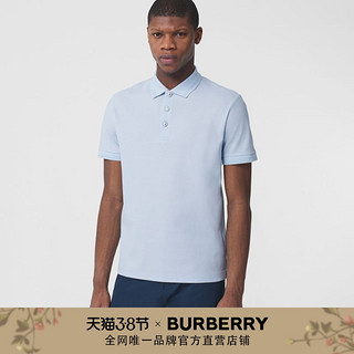 BURBERRY 男装 珠地网眼布棉质 Polo 衫 80288731（XS、浅蓝色）