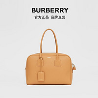 BURBERRY 大号皮革半立方包 80388501（暖沙色）