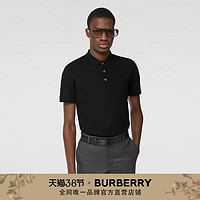 BURBERRY 男装 珠地网眼布棉质 Polo 衫 80270561（XXL、黑色）