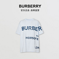 BURBERRY Horseferry印花宽松 T 恤衫 80407651（S、浅蓝色）