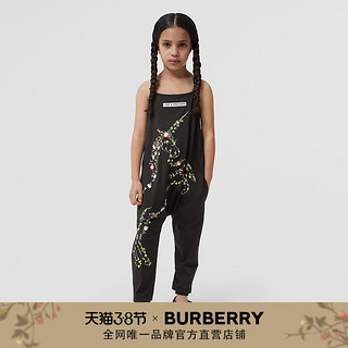 BURBERRY 童装 蒙太奇印花棉质连体裤 80384411（黑色、3Y ）