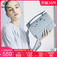 真皮斜挎包女包专柜头层牛皮百搭韩版少女手提单肩包森系小方包女