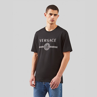 VERSACE/范思哲可持续Logo男士修身T恤A83159-A228806（M、A001）