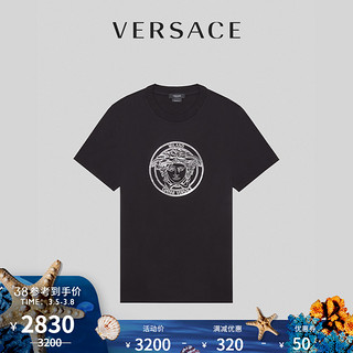 VERSACE/范思哲男士美杜莎T恤A87381-A228806（M、黑色）