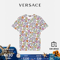 VERSACE/范思哲男士Medusa Amplified印花T恤A77276-1F00678（M、5W000）