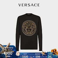 VERSACE/范思哲男士长袖T恤A77990-A201952（XS、黑色）