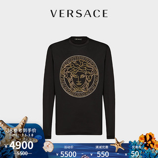 VERSACE/范思哲男士长袖T恤A77990-A201952（XL、黑色）