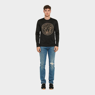 VERSACE/范思哲男士长袖T恤A77990-A201952（3XL、黑色）