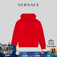 VERSACE/范思哲男士美杜莎羊绒羊毛混纺连帽衫A87203-A235893（60、红色）