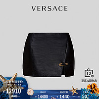 VERSACE/范思哲安全别针软羊革女士半身裙A85482-A210037（36、A1008）