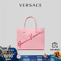 Versace/范思哲Cabas GV签名女士托特包手提包DBFH683-D2TCVR（黑色）
