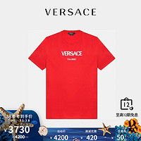 VERSACE/范思哲男士Logo刺绣T恤A89019-A228806