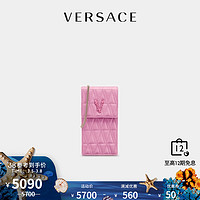 VERSACE/范思哲女士VIRTUS绗缝NAPLAK皮革手机套DP8H670V-DNAPLT1