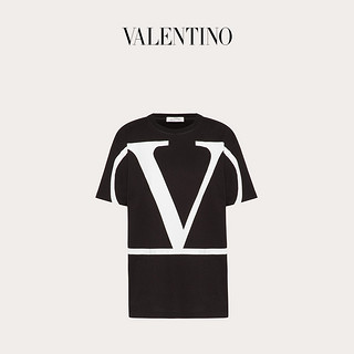 Valentino/华伦天奴 ?女士 VLogo Signature 印纹T恤（XL、黑色）