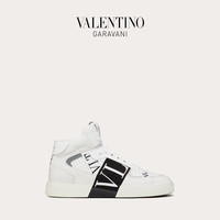 VALENTINO GARAVANI/华伦天奴男士新品VL7N 小牛皮中帮运动小白鞋（44、白色）