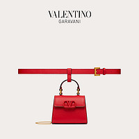 VALENTINO GARAVANI/华伦天奴 VSLING 迷你粒面小牛皮腰带包/腰带（100cm、红色）