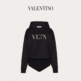 Valentino/华伦天奴女士新品 黑色 VLTN 平纹针织卫衣（XL、黑色）