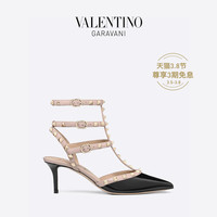 VALENTINO华伦天奴 GARAVANI/华伦天奴 ROCKSTUD 漆皮系带铆钉高跟鞋