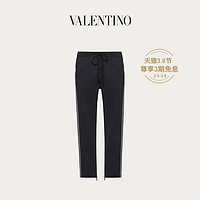 VALENTINO/华伦天奴 男士 黑色修身休闲裤