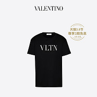 VALENTINO/华伦天奴 女士黑色 VLTN LOGO T恤（M、黑色）