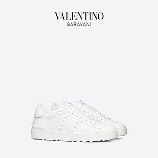 VALENTINO GARAVANI/华伦天奴ROCKSTUD UNTITLED牛皮运动鞋小白鞋