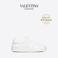 VALENTINO GARAVANI/华伦天奴ROCKSTUD UNTITLED牛皮运动鞋小白鞋（36、白色）