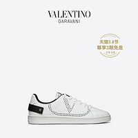 VALENTINO GARAVANI/华伦天奴 女士 白色 Backnet  皮革运动鞋（38、白色）