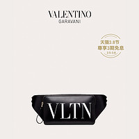 VALENTINO GARAVANI/华伦天奴 男士 VLTN 小牛皮腰包（黑色）