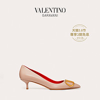 VALENTINO GARAVANI/华伦天奴 VLogo Signature 小牛皮高跟鞋（34.5、裸粉色）