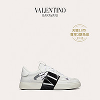 VALENTINO GARAVANI/华伦天奴 男士 白色 VL7N 小牛皮绑带运动鞋（39.5、白色）