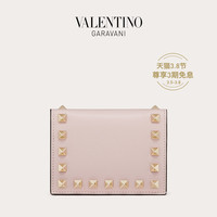 VALENTINO GARAVANI/华伦天奴 女士 ROCKSTUD 铆钉小牛皮翻盖钱包